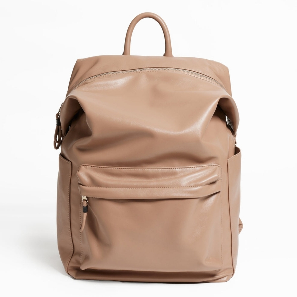 NWOT Karma Convertible Backpack In Mushroom Vegan Leather